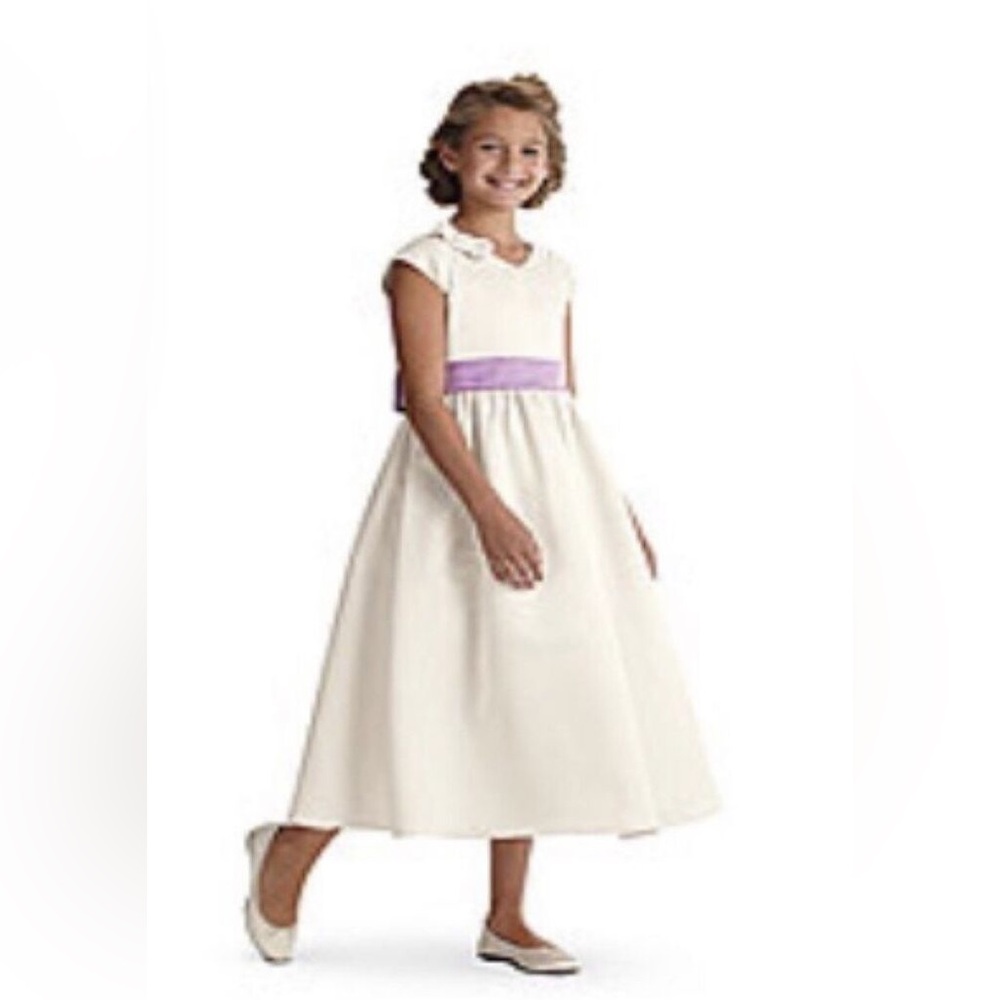 AG American Girl Fancy Easter Wedding Flower Occasion Dress Ivory Gown Size 8